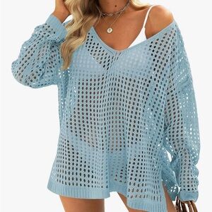 Light Blue Knit Sweater- new
